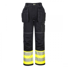 Portwest PW307 PW3 Hi-Vis Class 1 Holster nadrág (sárga/fekete, 41) láthatósági ruházat