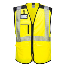 Portwest PW309 PW3 Hi-Vis Executive mellény (sárga/fekete, S) láthatósági ruházat