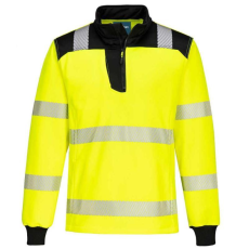 Portwest PW326 PW3 Hi-Vis 1/4 Zippzáras hosszú ujjú póló