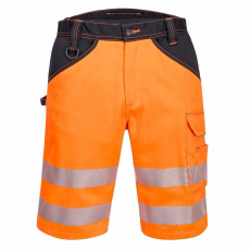 Portwest PW348 jól láthatósági munkás rövidnadrág narancs