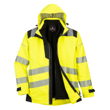 Portwest PW365 PW3 Hi-Vis 3-in-1 kabát sárga-fekete láthatósági ruházat