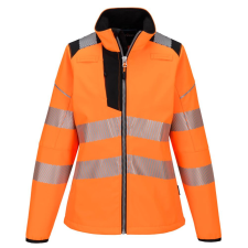 Portwest PW381 PW3 Hi-Vis női softshell kabát narancs-fekete láthatósági ruházat