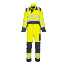 Portwest PW3 FR Modaflame Hi-Vis lángálló overál Yellow/Navy M láthatósági ruházat
