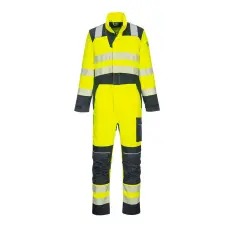 Portwest PW3 FR Modaflame Hi-Vis lángálló overál Yellow/Navy XXXL