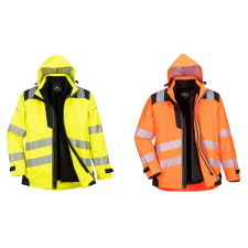 Portwest PW3 Hi-Vis 3-in-1 kabát - Sárga/Narancs láthatósági ruházat