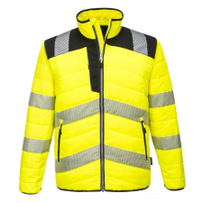 Portwest PW3 Hi-Vis Baffle kabát (sárga/fekete, S) láthatósági ruházat