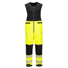 Portwest PW3 Hi-Vis esőálló overál (3L) Yellow/Black XXL láthatósági ruházat