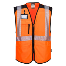 Portwest PW3 Hi-Vis Executive mellény Orange/Black S láthatósági ruházat