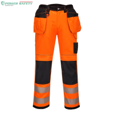 Portwest PW3 Hi-Vis Holster nadrág - Narancs/Fekete (Rövid) láthatósági ruházat