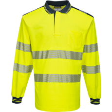 Portwest PW3 Hi-Vis hosszú ujjú pólóing (narancs/fekete, M)