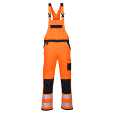 Portwest PW3 Hi-Vis kantáros nadrág Orange/Black L