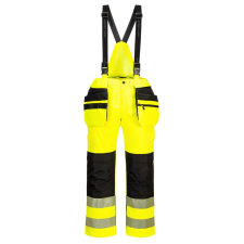 Portwest PW3 Hi-Vis kantáros nadrág Yellow/Black L láthatósági ruházat