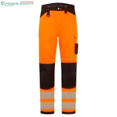 Portwest PW3 Hi-Vis nadrág - Narancs/Fekete