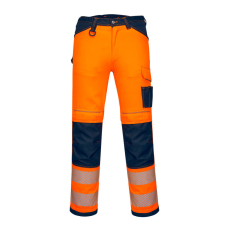 Portwest PW3 Hi-Vis nadrág Orange/Navy 38 láthatósági ruházat