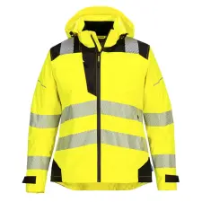 Portwest PW3 Hi-Vis női esőkabát Yellow/Black L láthatósági ruházat