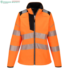 Portwest PW3 Hi-Vis női Softshell - Narancs/Fekete láthatósági ruházat