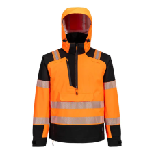 Portwest PW3 Hi-Vis Overhead esőkabát (3L) Orange/Black 4XL láthatósági ruházat