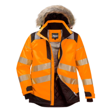Portwest PW3 Hi-Vis Parka télikabát Orange/Black 4XL