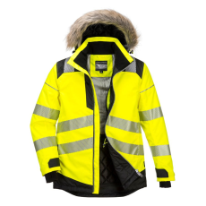 Portwest PW3 Hi-Vis Parka télikabát (sárga/fekete, XXL)