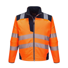 Portwest PW3 Hi-Vis Softshell kabát (narancs/tengerészkék, XL)