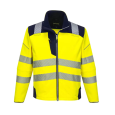 Portwest PW3 Hi-Vis Softshell kabát Yellow/Navy L