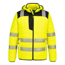 Portwest PW3 Hi-Vis Square Baffle dzseki Yellow/Black 4XL láthatósági ruházat