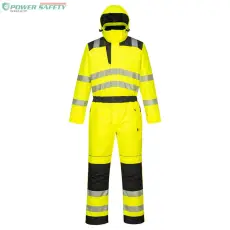 Portwest PW3 jól láthatósági téli overál - Sárga/Fekete