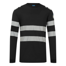 Portwest PW3 Modaflame Knit FR lángálló hosszú ujjú póló fekete XXXL