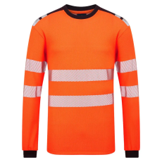 Portwest PW3 Modaflame Knit HVO FR hosszú ujjú póló Orange/Navy L