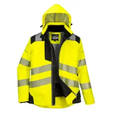 Portwest PW3 Női télikabát Yellow/Black L