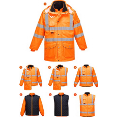 Portwest RT27 HiVis 7:1-ben jól láthatósági kabát, GO/RT (NARANCS, L)