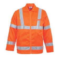 Portwest -RT40 XXL Orange Polycotton fényvisszaverő biztonsági kabát láthatósági ruházat