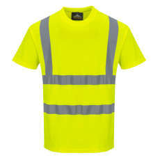 Portwest S170 Cotton Comfort rövid ujjú póló sárga színben