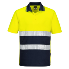 Portwest S175 Hi-Vis kéttónusú póló sárga-sötétkék láthatósági ruházat