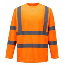 Portwest S178 - Hi-Vis hosszú ujjú póló - narancs munkaruha