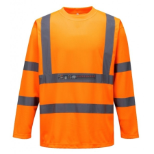 Portwest S178 Hi-Vis jól láthatósági hosszú ujjú póló (narancs) láthatósági ruházat