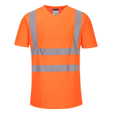 Portwest S179 V-nyakú hálós betétekkel ellátott póló (narancs, S)