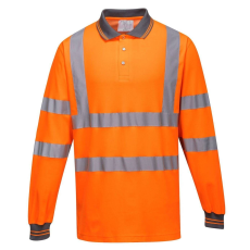 Portwest -S271 hosszú ujjú pamut komfort pólóing HiVis XL narancs