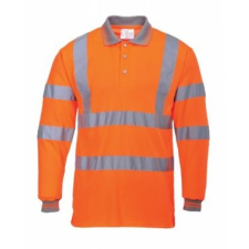 Portwest S277 - Hi-Vis hosszú ujjú pólóing - narancs férfi póló