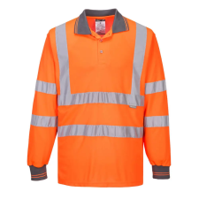 Portwest S277ORR5XL Portwest Hi-Vis hosszú ujjú pólóing munkaruha