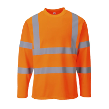 Portwest S278ORRXL Portwest Hi-Vis hosszú ujjú pólóing munkaruha