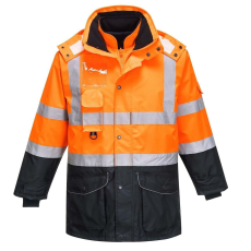 Portwest -S426 7 az 1-ben HiVis Contrast Traffic Protective Jacket XL Orange