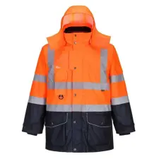 Portwest S426 Hi-Vis 7 az 1-ben kontraszt Traffic kabát munkaruha