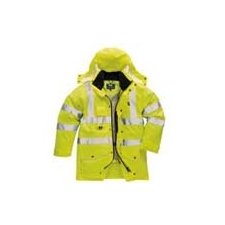 Portwest (S427) Jól láthatósági hét az egyben kabát sárga láthatósági ruházat