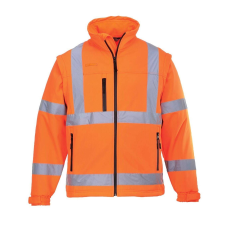 Portwest -S428 2 az 1-ben Softshell HiVis (3L) védőkabát XXXL narancs láthatósági ruházat