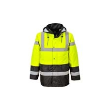 Portwest (S466) Kontraszt Traffic kabát sárga / fekete láthatósági ruházat