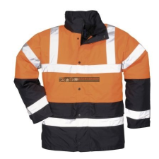  Portwest S467 Kéttónusú Traffic kabát (NARANCS/FEKETE) láthatósági ruházat