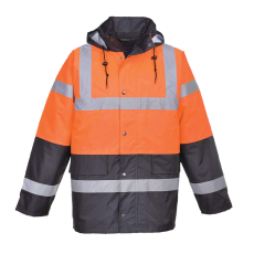 Portwest S467 Traffic jól láthatósági kabát (NARANCS/NAVY, 3XL)