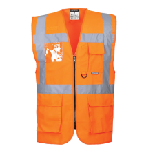 Portwest S476 Jól láthatósági vezetői mellény (NARANCS, S) láthatósági ruházat