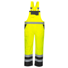 Portwest S488 Kontraszt jól láthatósági mellesnadrág (SÁRGA/FEKETE, XL) láthatósági ruházat